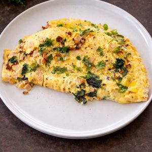 CHICKEN CHEESE OMELET