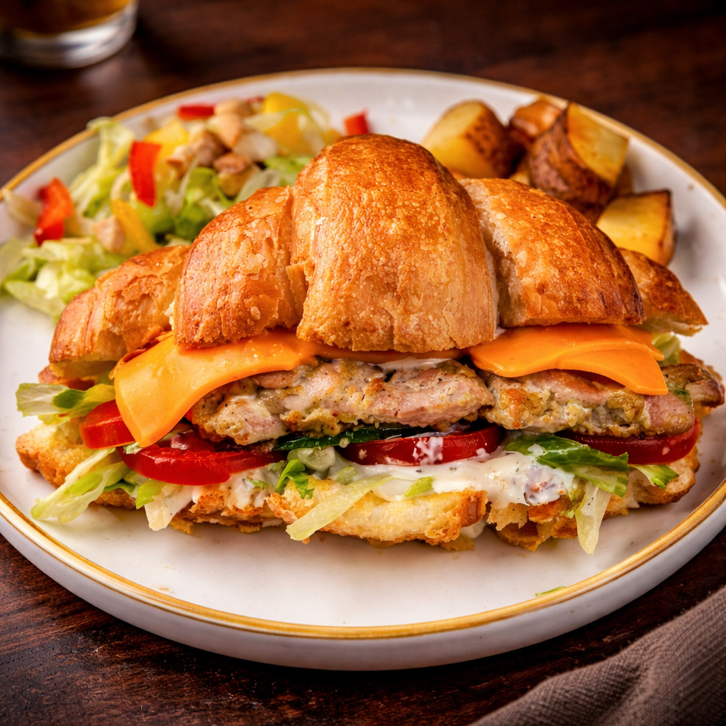 CROISSANT GRILL BURGER