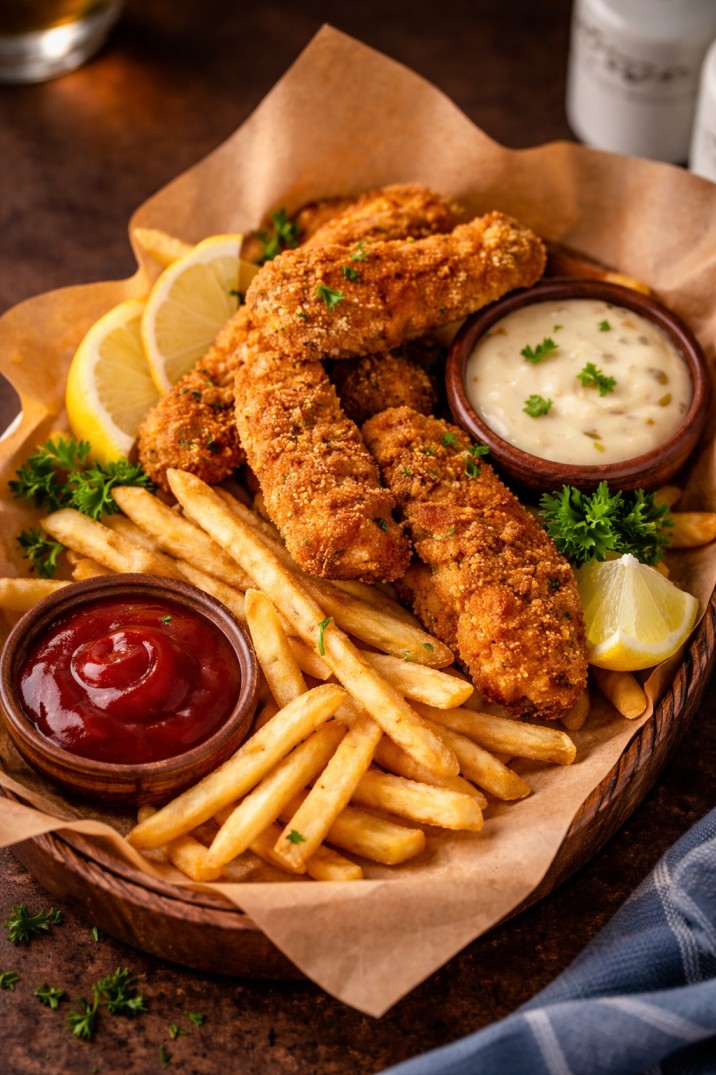FINGER FISH WITH FRIES