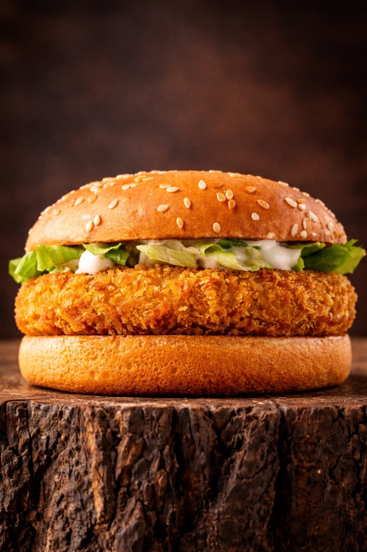 CHICKEN PATTY BURGER (BURGER ONLY)