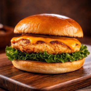 TURKISH CHEESY CHICKEN BURGER