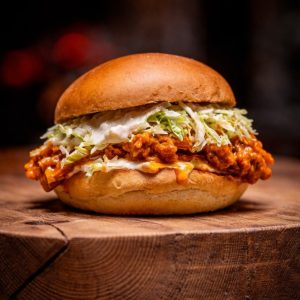 TURKISH CHICKEN BAR-B-Q BURGER